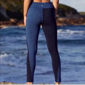 FP Movement Color Block Boro Leggings Small Two Toned Blue